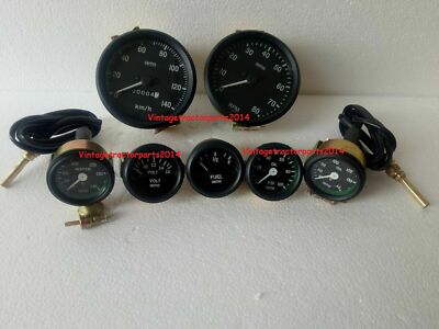 Smiths Kit 52mm Oil Temp Oil psi Fuel Volt + 100mm Speedo 0-140KMH  + 0-80RPM BB