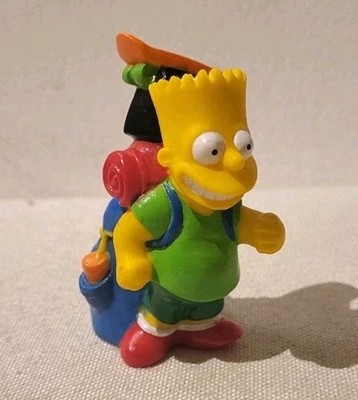 Bart Simpson PVC Figur, 1990, TFFFC Camping Die Simpsons, Burger King Kid's Club