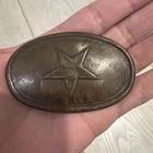 Civil War Confederate Mississippi Star 3 Prong Belt Buckle