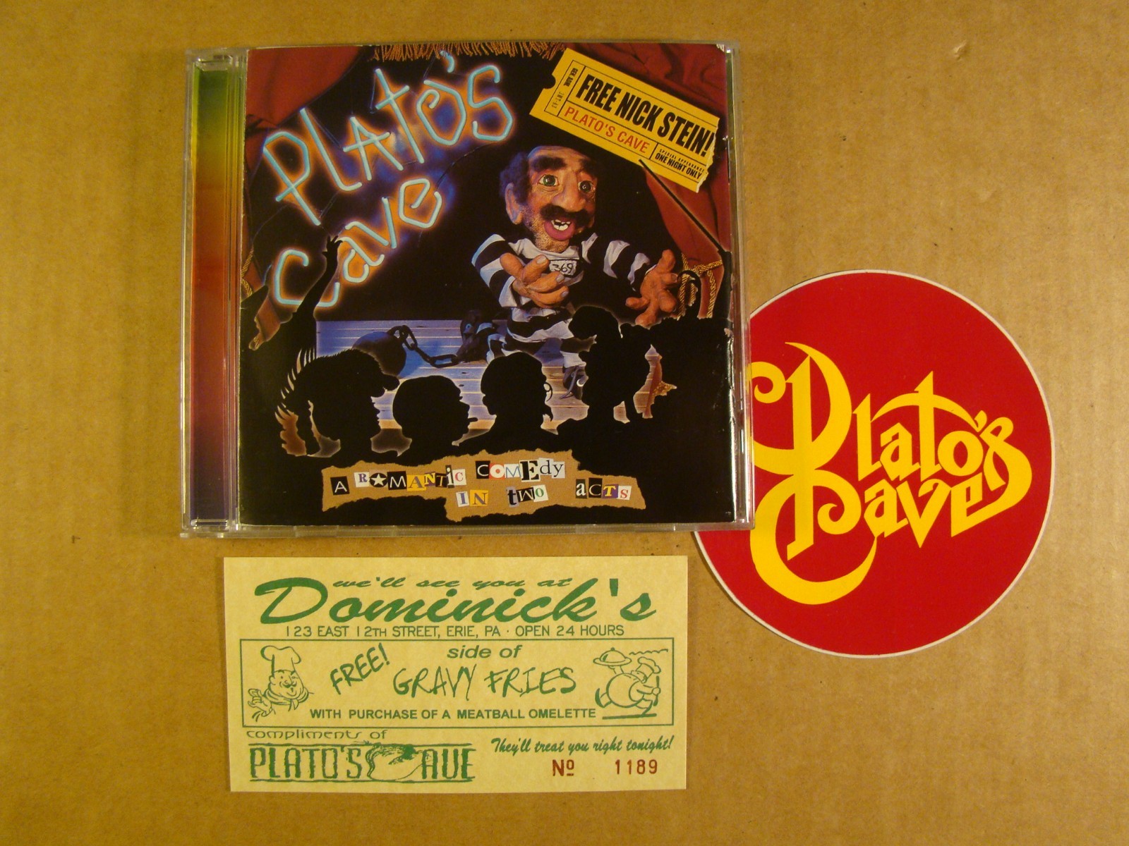 PLATO'S CAVE: Free Nick Stein (1995 CD) Randy Baumann,  WDVE Morning Show