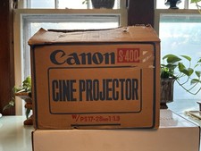Canon S-400 Super 8 Desktop Cine Projector Slow Motion 500lx w/ Box Manual READ