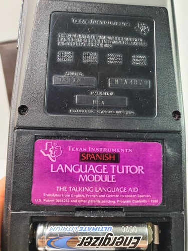 Vintage 1979 Texas Instruments Language Translator (Tested And Working) - Picture 9 of 13