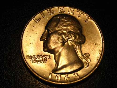 1963-D 90% Silver Washington Head Quarter BU  ^^^^^
