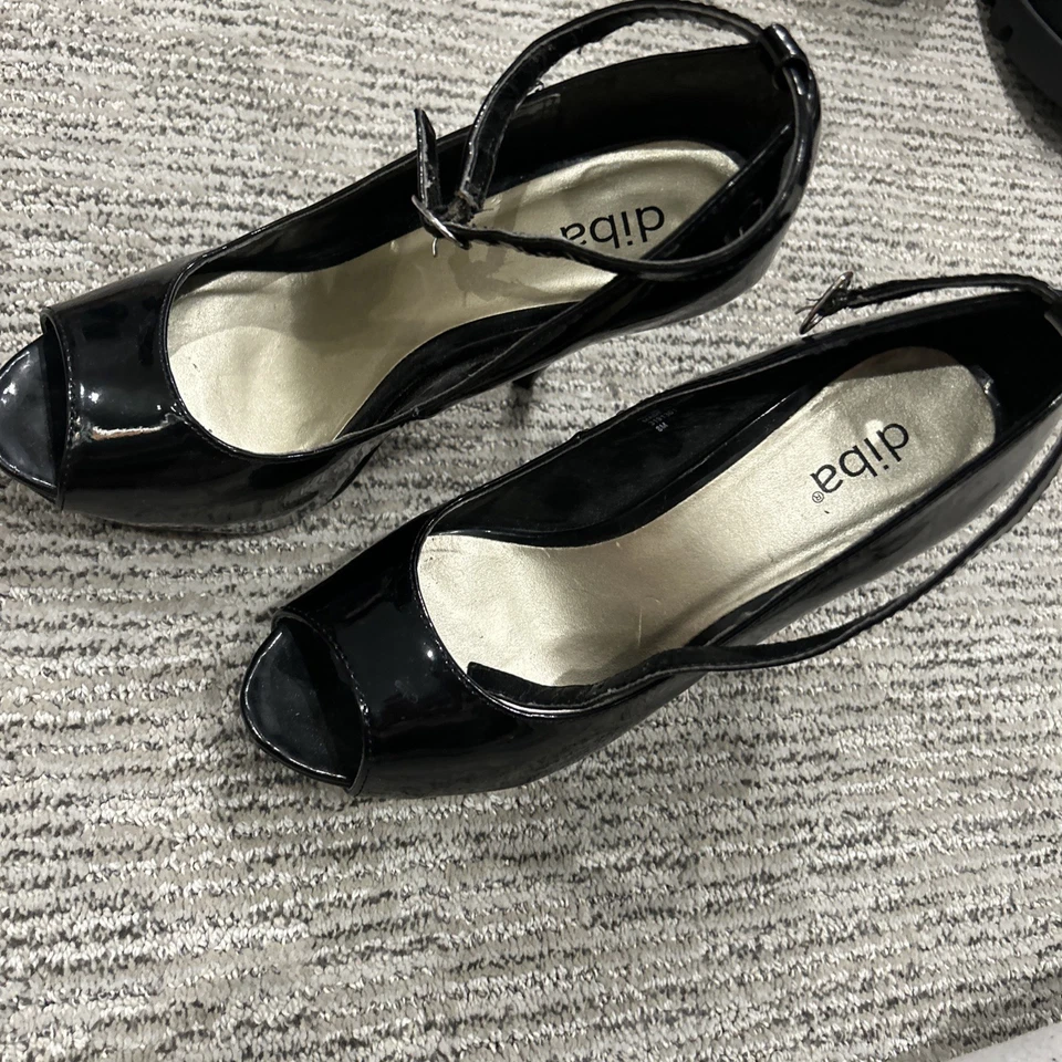 Tacón de plataforma de charol Diba Foto 4 de 4