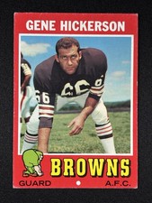 Topps 1971 Gene Hickerson Cleveland Browns #36 Vintage NFL Football Card EX