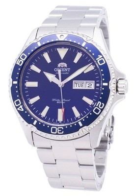 Orient Mako III Automatic Stainless Steel Blue Dial RA-AA0002L19B Mens Watch