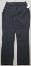 Old Navy Pants Womens 6 Black High Rise Pixie Secret-Smooth Pockets Straight Leg