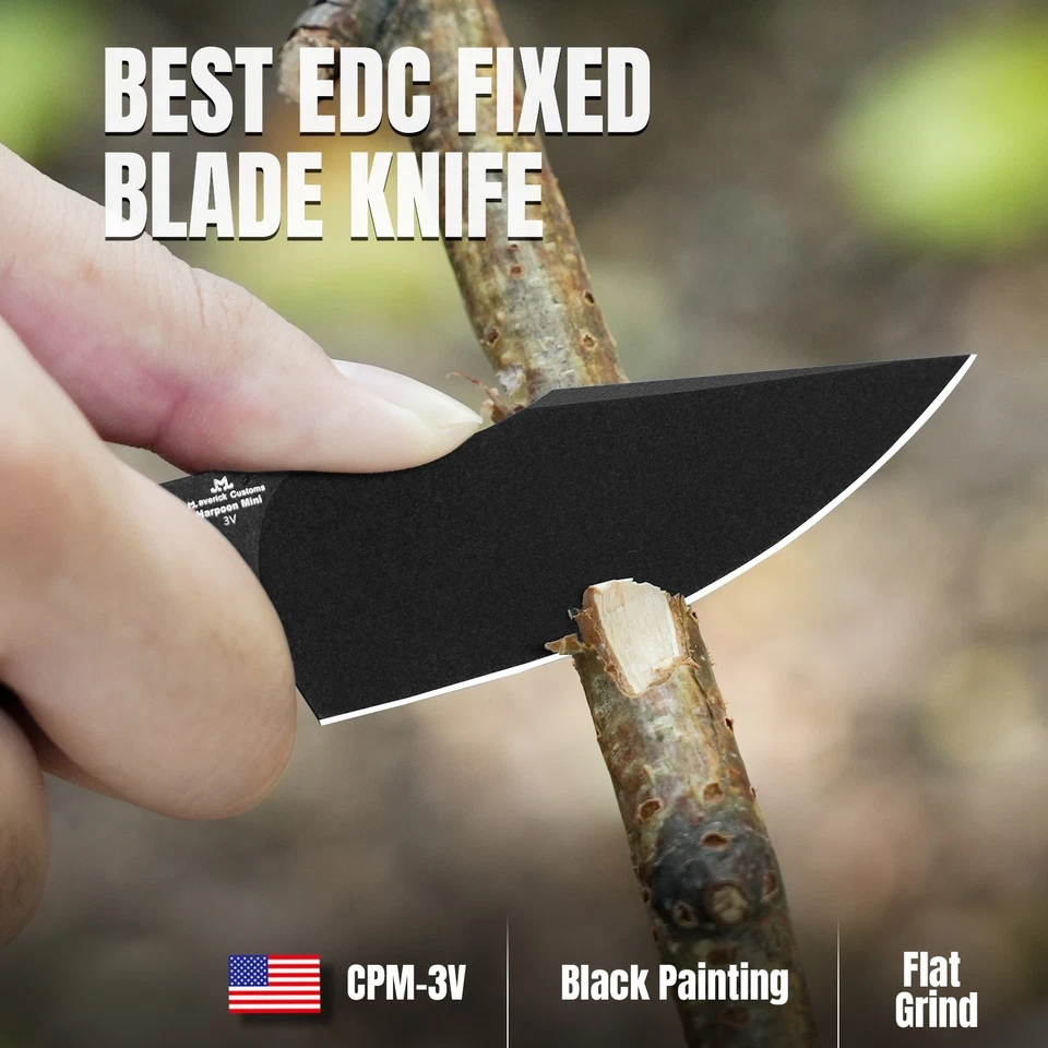 Kizer Harpoon Mini Feststehende Klinge Messer 3V-Stahlklinge G10-Griff 1040S6 - Bild 2 von 4