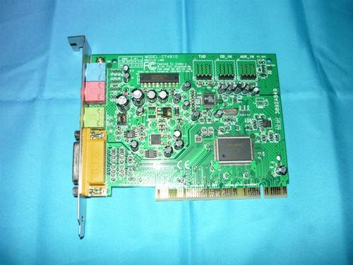 Vintage Creative Sound Blaster 128 PCI CT4810 Sound Card Stereo Gameport Used