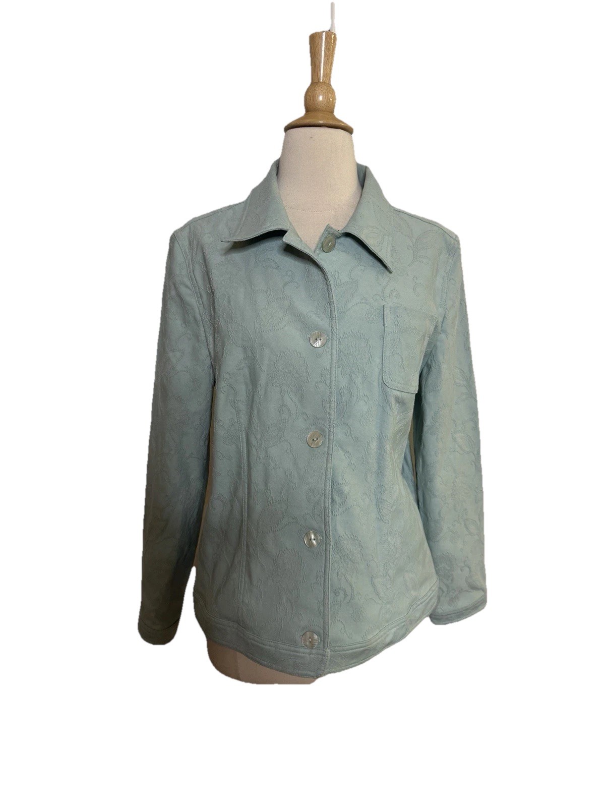 Classic Elements Mint Green Jacket, Size Large - image 1