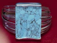 RLM SOHO Robert Lee Morris Women's Cuff Bracelet with Leather Wrap, Jewelry 