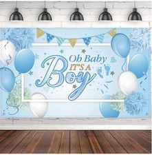 Baby Shower Party Backdrop Decorations, Large Durable Fabric Made Baby Shower Ba