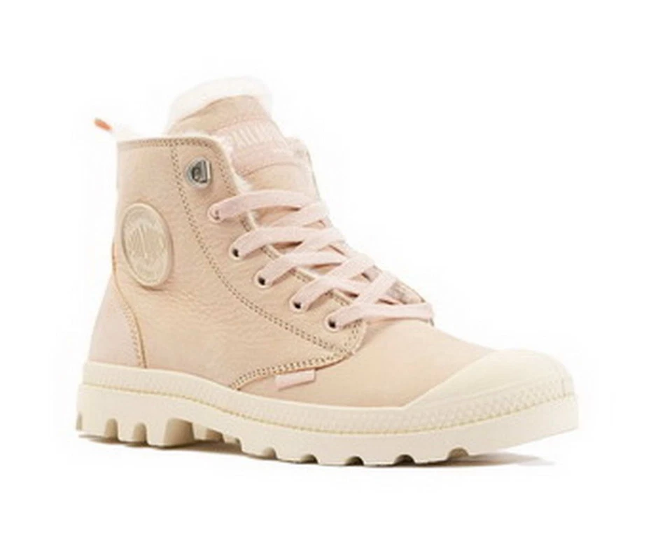 Palladium Schnürboot PAMPA HI ZIP WL Beige Leder Warm High Sneaker Stiefelette - Bild 1 von 4
