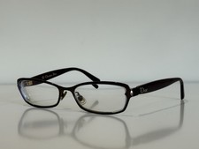 Christian Dior Les Marquises Square Bronze Brown Eyeglasses Frame 52-17