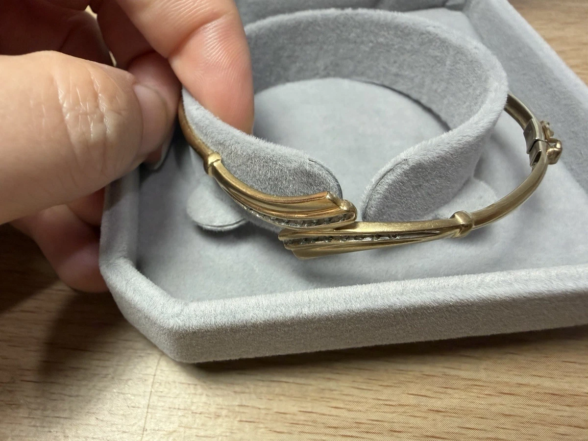 Prouds 9ct Gold Diamond Bangle