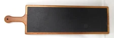 Lipper Serving Board 26.5" x 7" Large Slate & Wood Charcuterie, Cheese Board