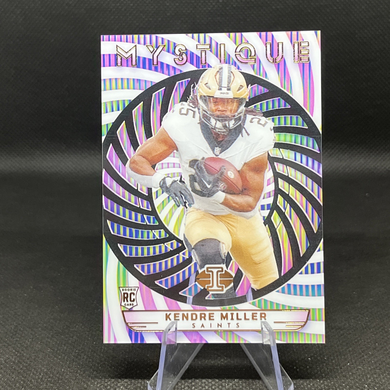 Kendre Miller 2023 Panini Illusions Mystique #22 RC New Orleans Saints