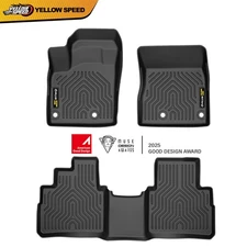 2 Rows TPE Floor Mats For 2021-2024 Nissan Rogue All Weather Anti-Slip  Liners