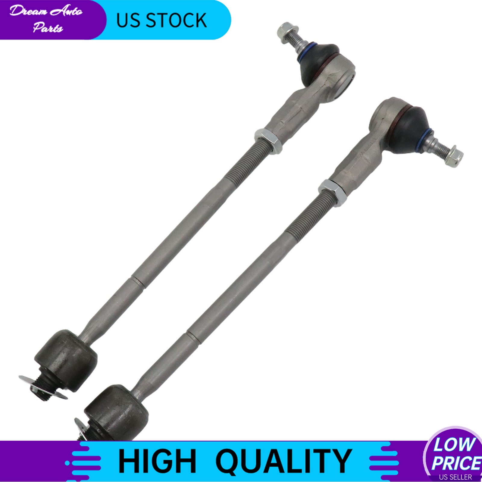Front Left & Right Inner & Outer Tie Rod End Kit For Maserati GranTurismo 2008+