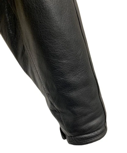 Harley-Davidson Embossed Logo Leather Riders Jacket Men's Size L Black image 5
