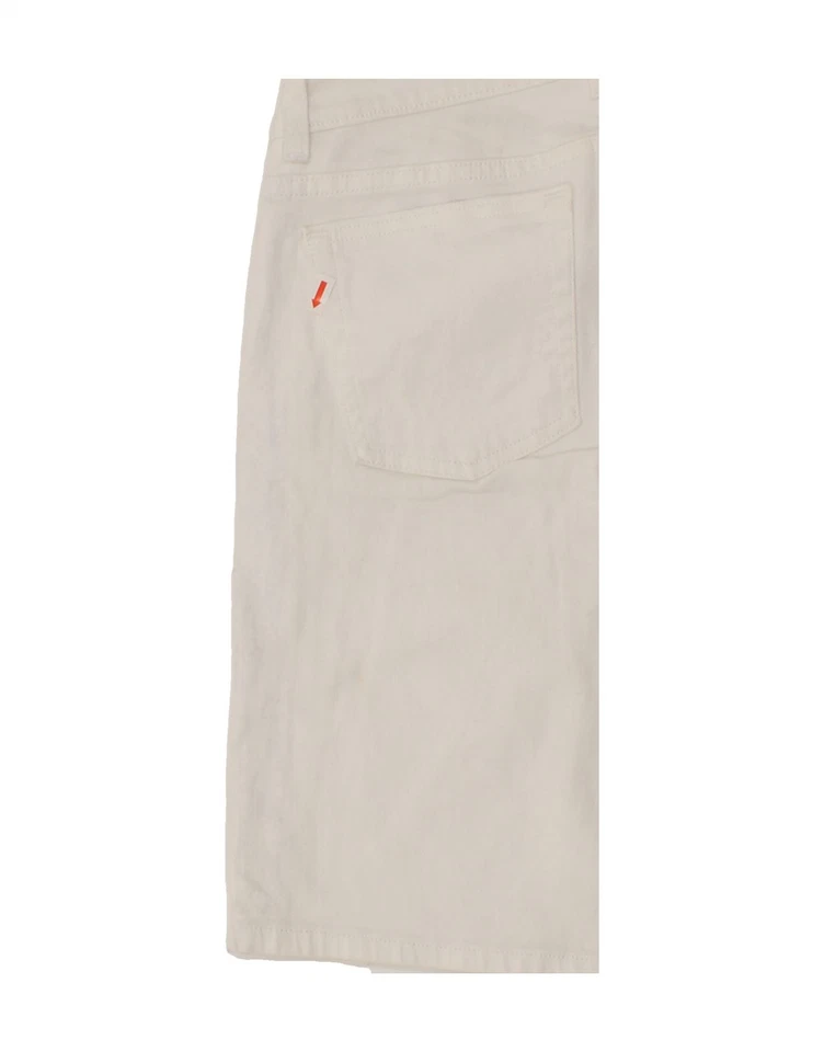 Pantalones cortos de mezclilla para mujer MICHAEL KORS US 2 XS W25 algodón blanco AW12 Foto 3 de 4