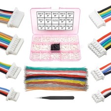 SH1.0 to PB1.25 Pre-Crimped Cables and Connectors Kit Compatible with JST SH