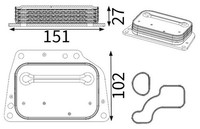 Mahle ÖLküHler, MotoröL CLC 420 000S FüR Alfa Romeo CitroËN Peugeot