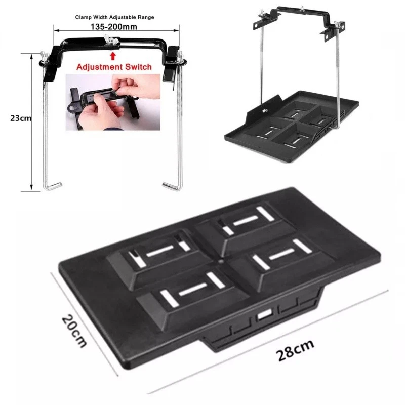 Автомобильный держатель аккумулятора лоток стабилизатор + регулируемый зажим кронштейн США - Изображение 3 из 4