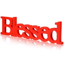 Blessed Letter Table Sign Blessed Standing Letter Table Sign Rustic Wooden Ho...