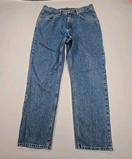 Wrangler 33 x 30 Relaxed Fit Blue Jeans 100 Cotton 97601vr