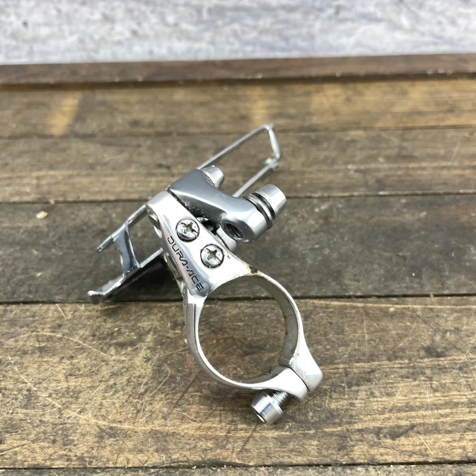 Bicicleta de Carretera Doble Abrazadera De Colección Shimano Dura-Ace FD-7400 28.6mm Desviador Delantero Foto 2 de 4