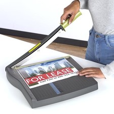GRAY/GREEN - SWINGLINE PAPER CUTTER, GUILLOTINE TRIMMER, 12" CUT LENGTH, 10