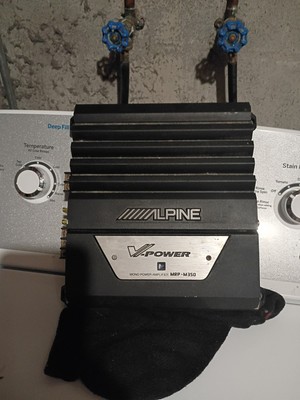Alpine V- Power Memo Power Amplifier MRP 350 Serial Number R 31256727A