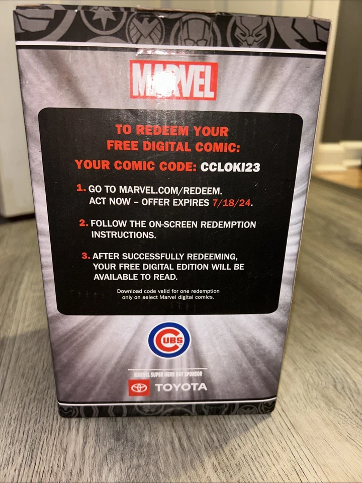 Chicago Cubs Loki Marvel Super Heroes Night Bobblehead, SGA 18/07/2023 Foto 3 de 4