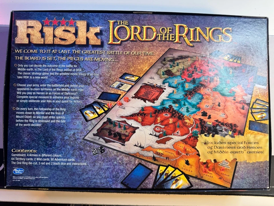Lord of the Rings RISK Strategy Board Game - New - Open Box - Image 2 of 4