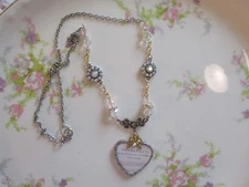 Soldered Glass Heart Necklace with Designer Style Image