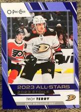 Troy Terry AS #537 A2023-24 O-Pee-Chee Blue Border Parallel - Anaheim Ducks