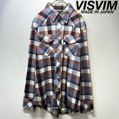 VISVIM Western Check Design Long-Sleeve Shirt size S From Japan