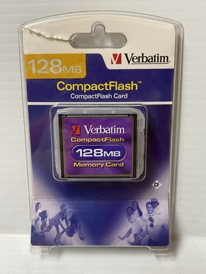 Verbatim 128MB CompactFlash Memory Card - BRAND NEW SEALED
