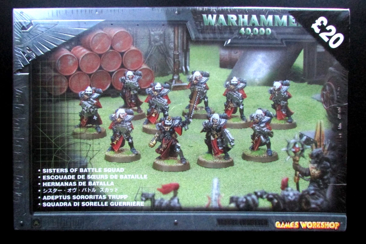 Warhammer 40K – Adeptas Sororitas Battle Sisters, Métal Vintage 1999, Scellé