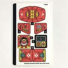 LEGO STICKER SHEET 80040 Monkie Kid's Combi Mech Decals Stickers Monkie Kid