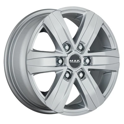 LLANTAS MAK STONE 6 PARA ISUZU D-MAX 8.5X20 6X139,7 SILVER HHF - Imagen 1 de 4