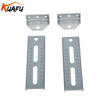 2PCS 8'' Galvanized Adjustable Swivel Top Bunk Brackets Kit For 2x4 Boat Trailer