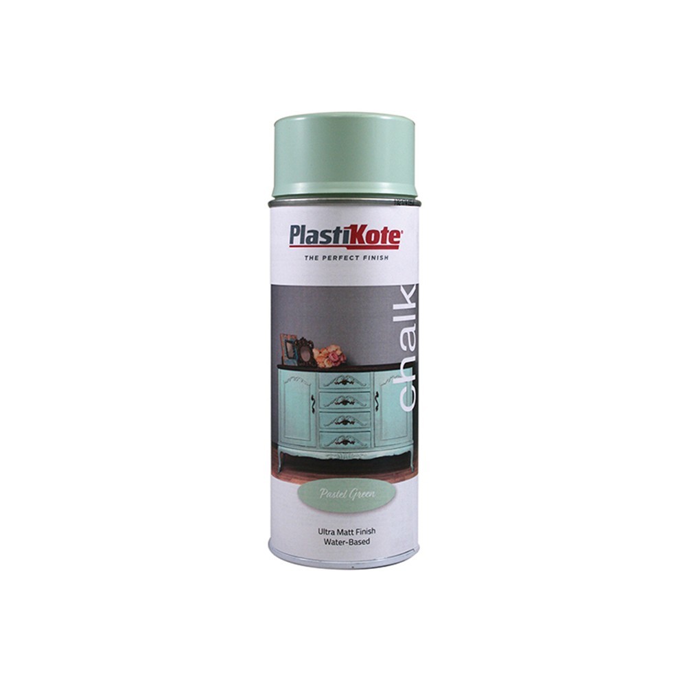 Plastikote Green Chalk Finish Spray Pastel 400Ml 027104 - Image 2