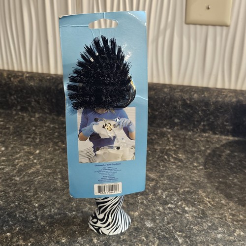 Lady Dish Brush With Stand Everyday Gourmet Dishwasher Safe Retro Kitchen Gadget - Picture 2 of 3