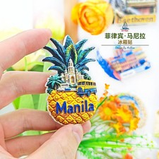 Philippines Manila Pineapple Souvenir 3D Fridge Magnet Refrigerator Decoration