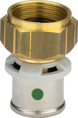 Viega Sanfix Fosta Sanfix P-Anschlussverschraubung, d 50mm, G 13/4 Rotguss
