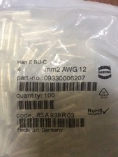 100pcs HARTING 09330006207 Female Crimp Pin