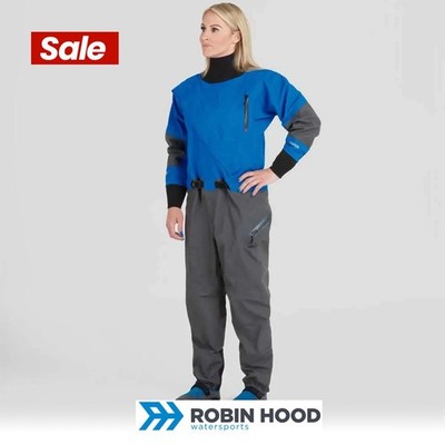 NRS Explorer Damen Front Entry Drysuit Blau | Größe wählbar | UVP 649£