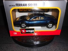 Burago Ferrari 512 BB, dunkel blau, 1:24, OVP, unbespielt,